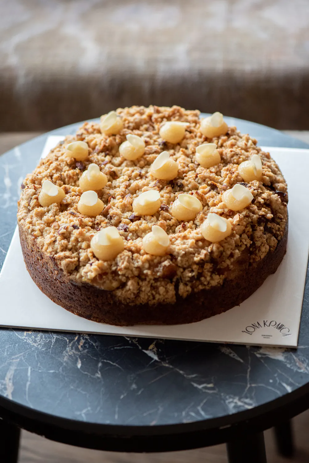 Wegańskie Ciasto Gruszka i Migdał